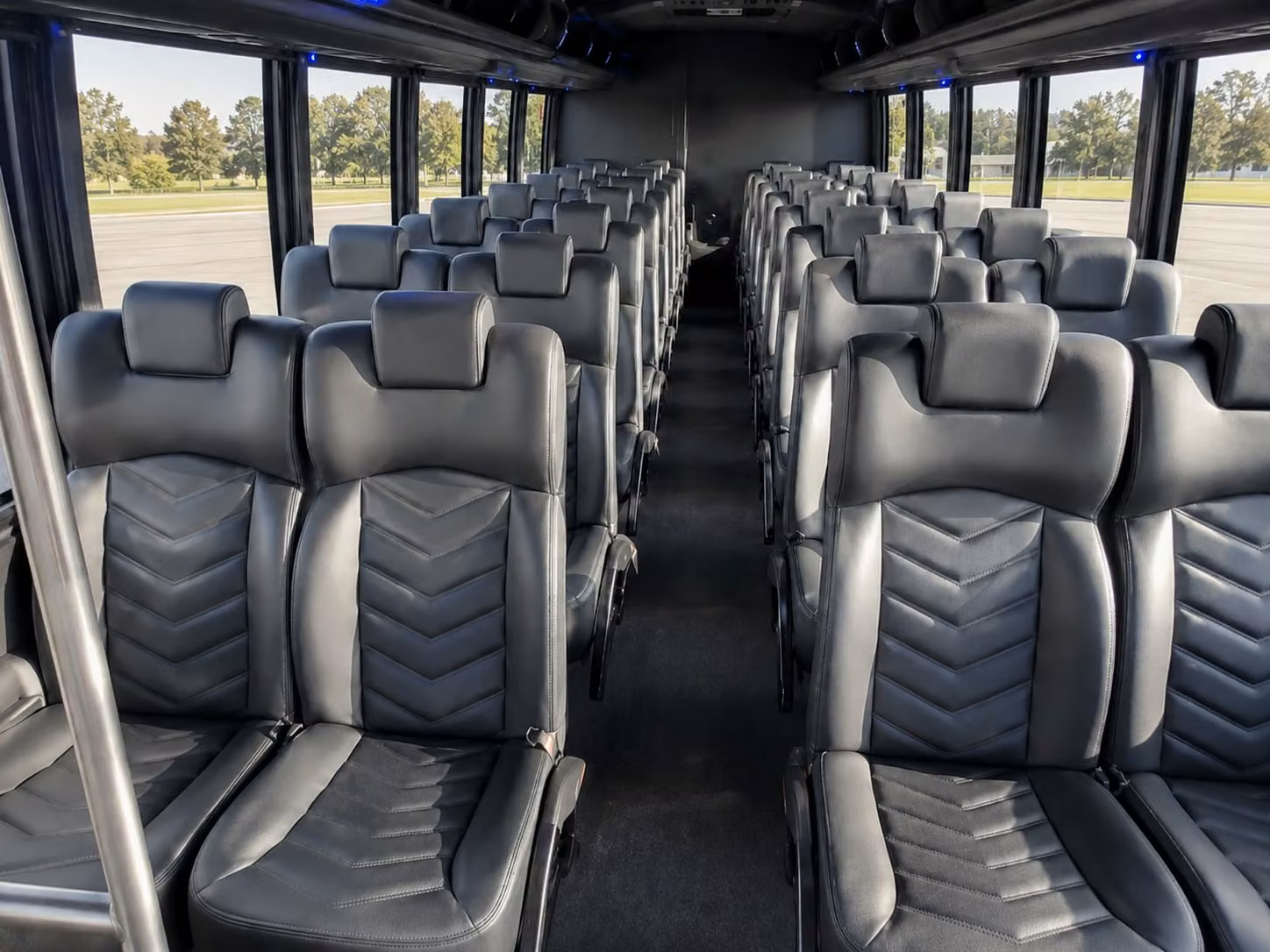 15 passenger minibus interior