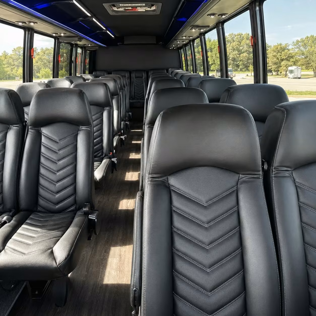 25 passenger minibus interior