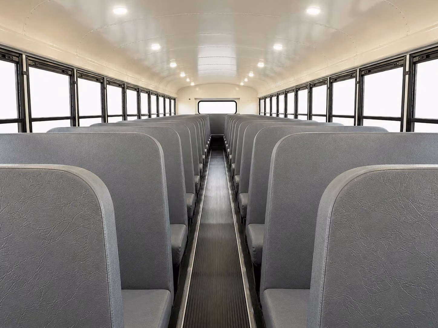 school bus inside