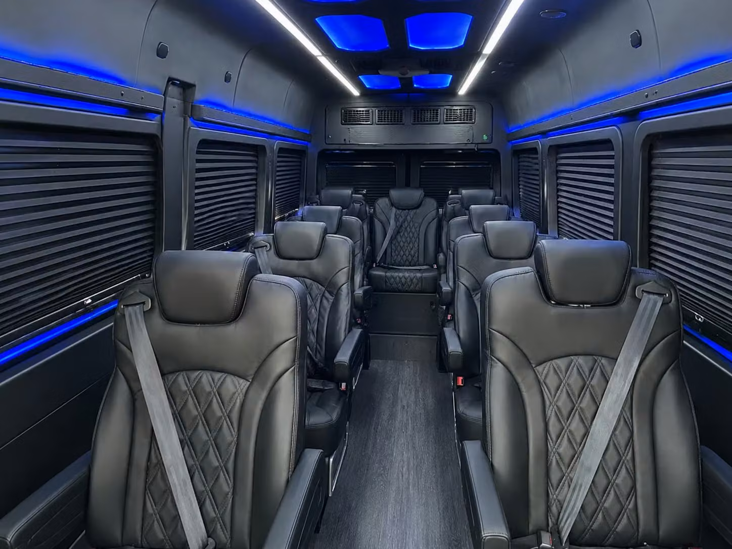 sprinter van with driver inside